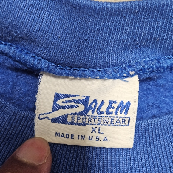 Vintage 90s Dallas Cowboys Sweatshirt Size XL Fits Large Salem NFL Football - Picture 3 of 8